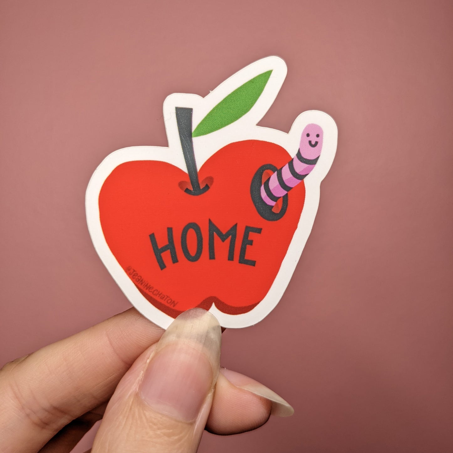 Autocollant pomme "Home"