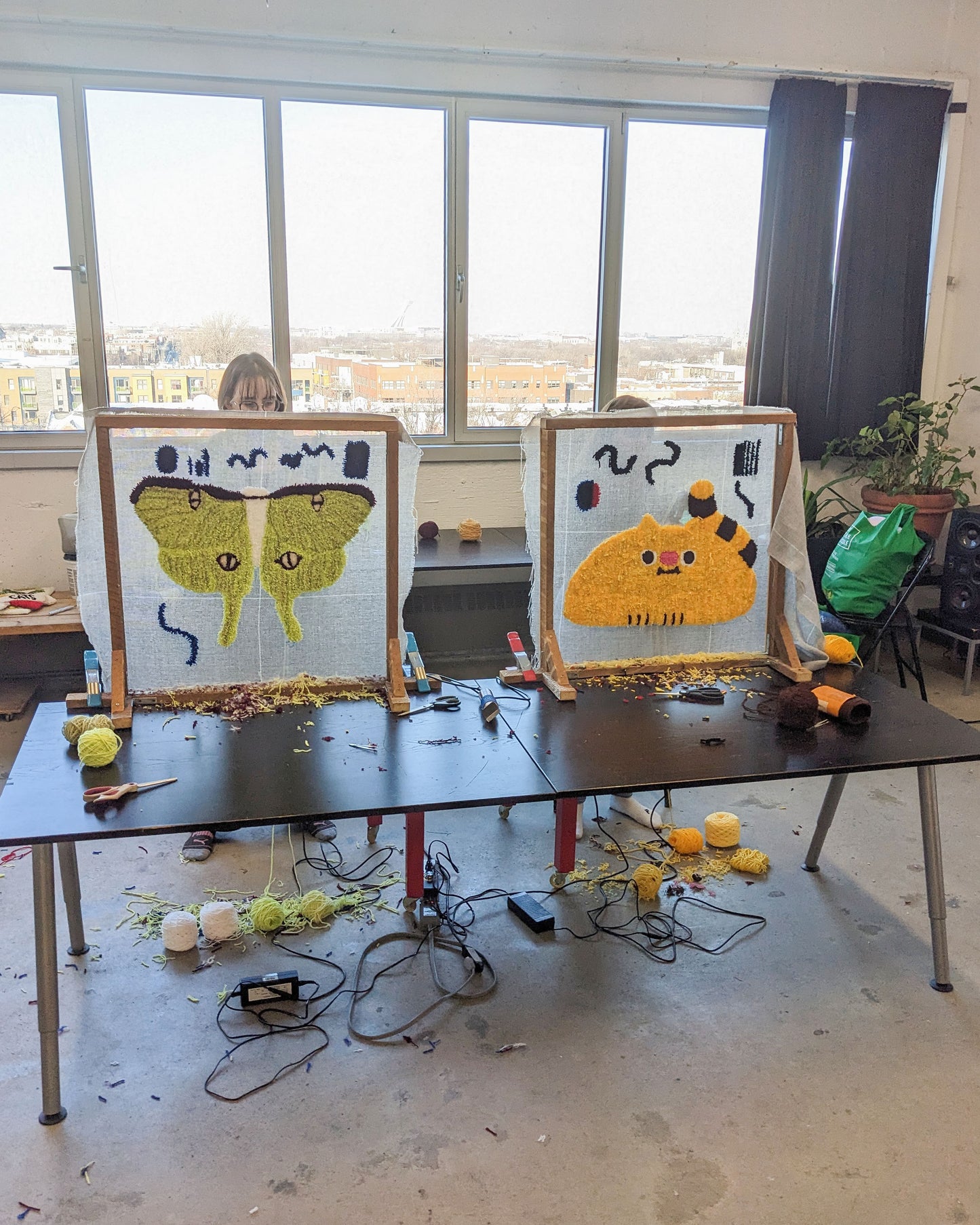 Atelier de touffetage
