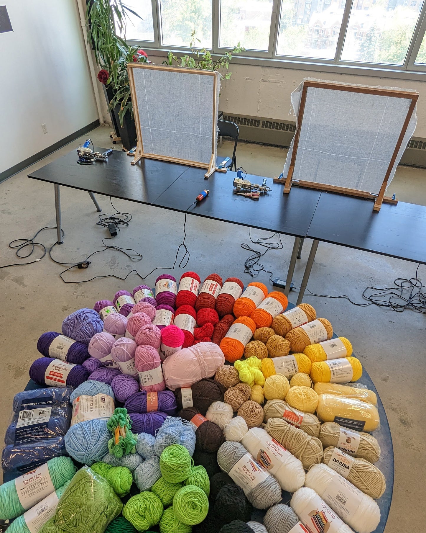 Atelier de touffetage