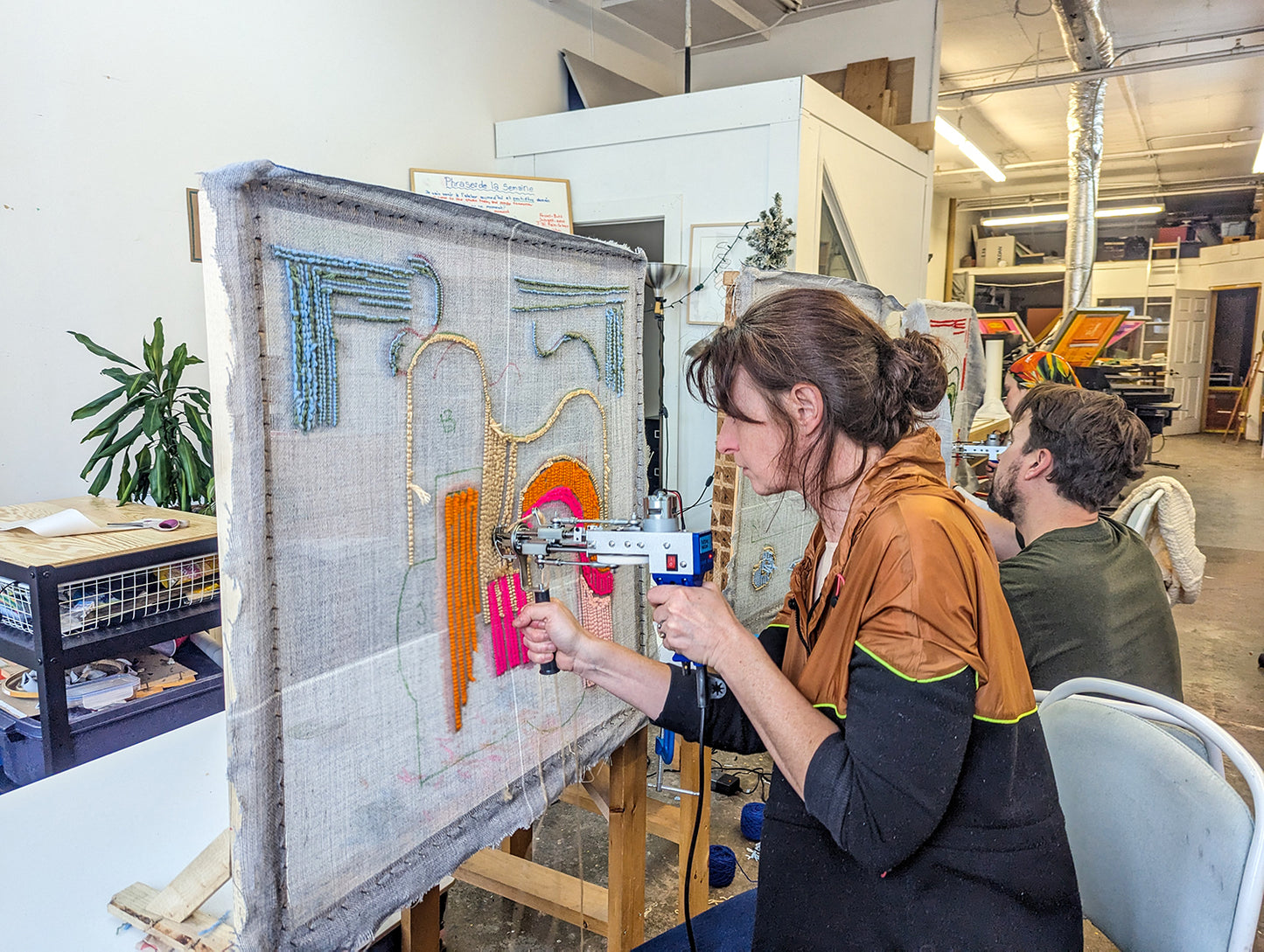Atelier de touffetage