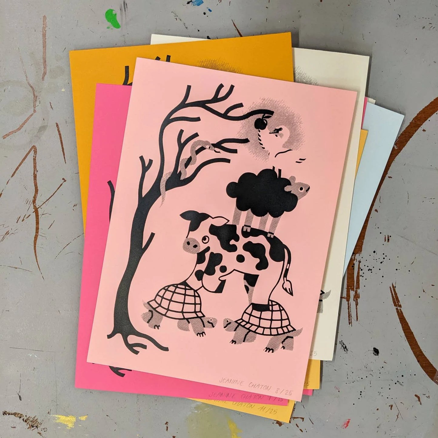 Print sériegraphié "Jardin d'Eden"
