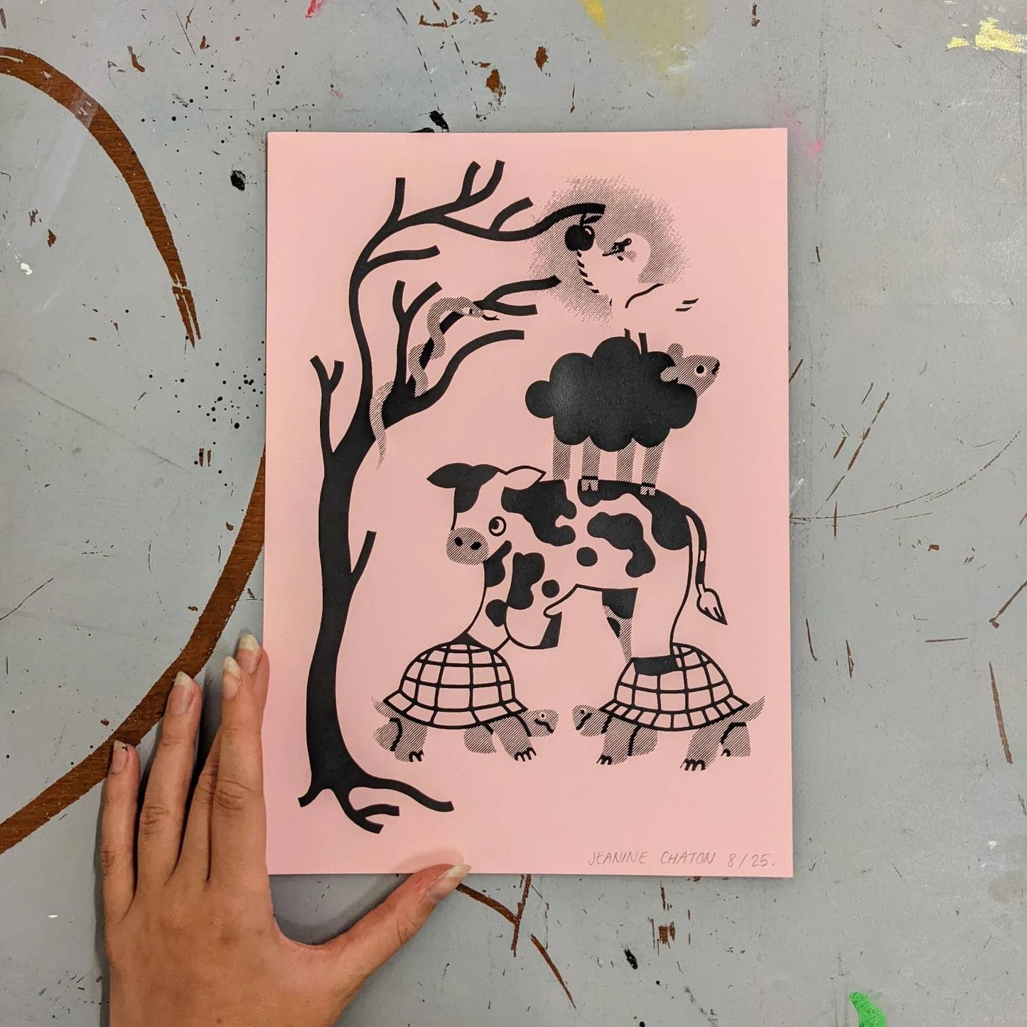Print sériegraphié "Jardin d'Eden"