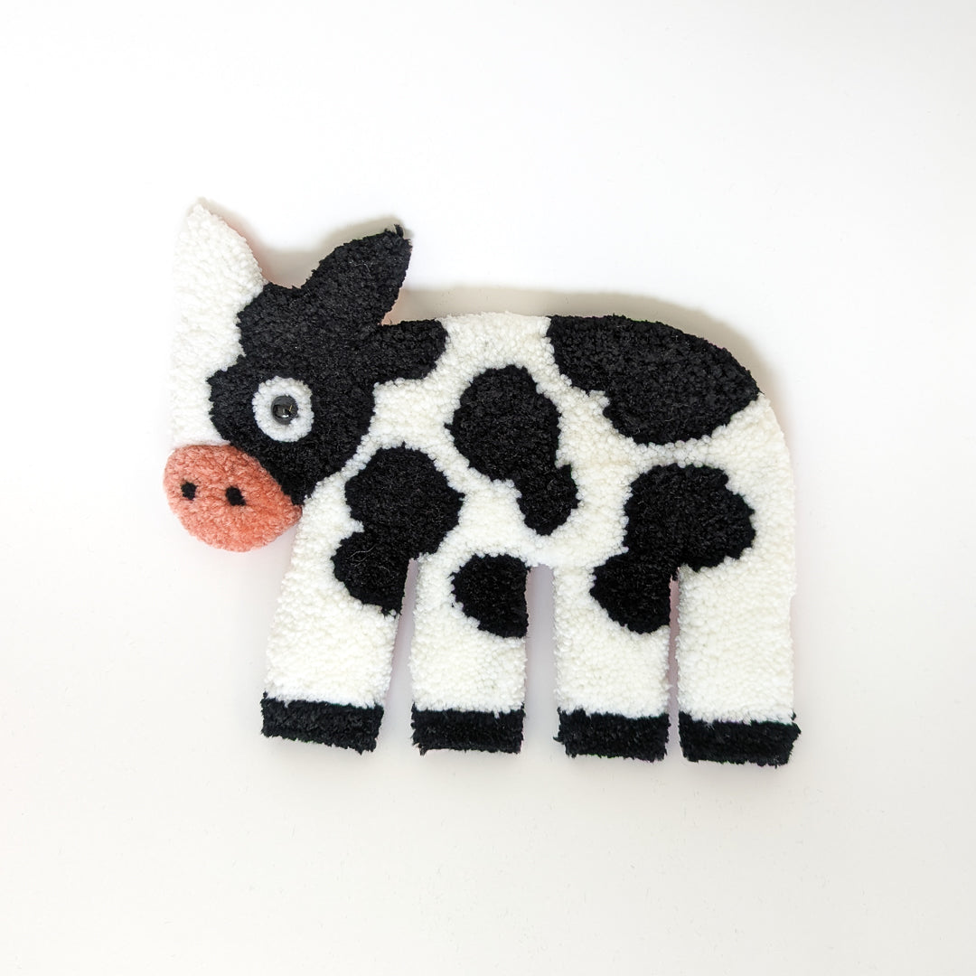 Petite tapisserie décorative vache (précommande)