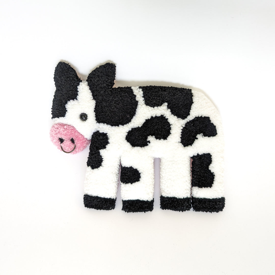 Petite tapisserie décorative vache (précommande)