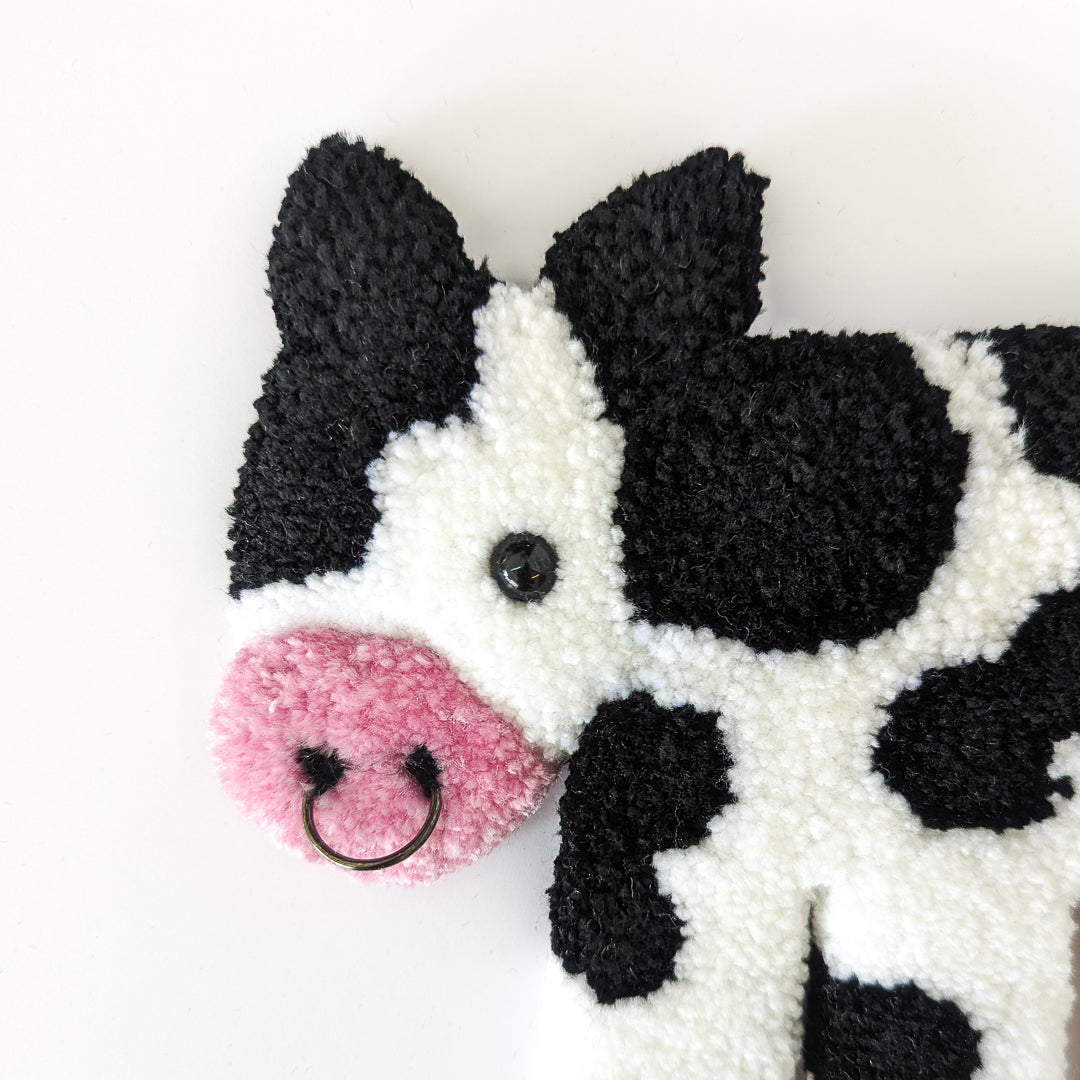 Petite tapisserie décorative vache (précommande)