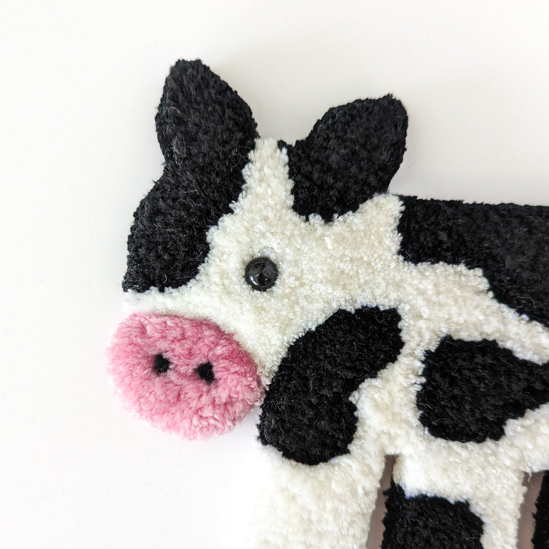 Petite tapisserie décorative vache (précommande)