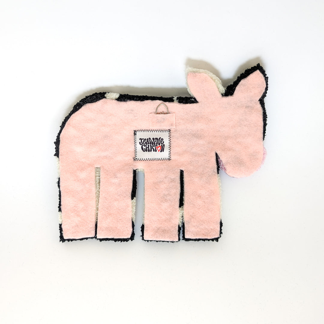 Petite tapisserie décorative vache (précommande)