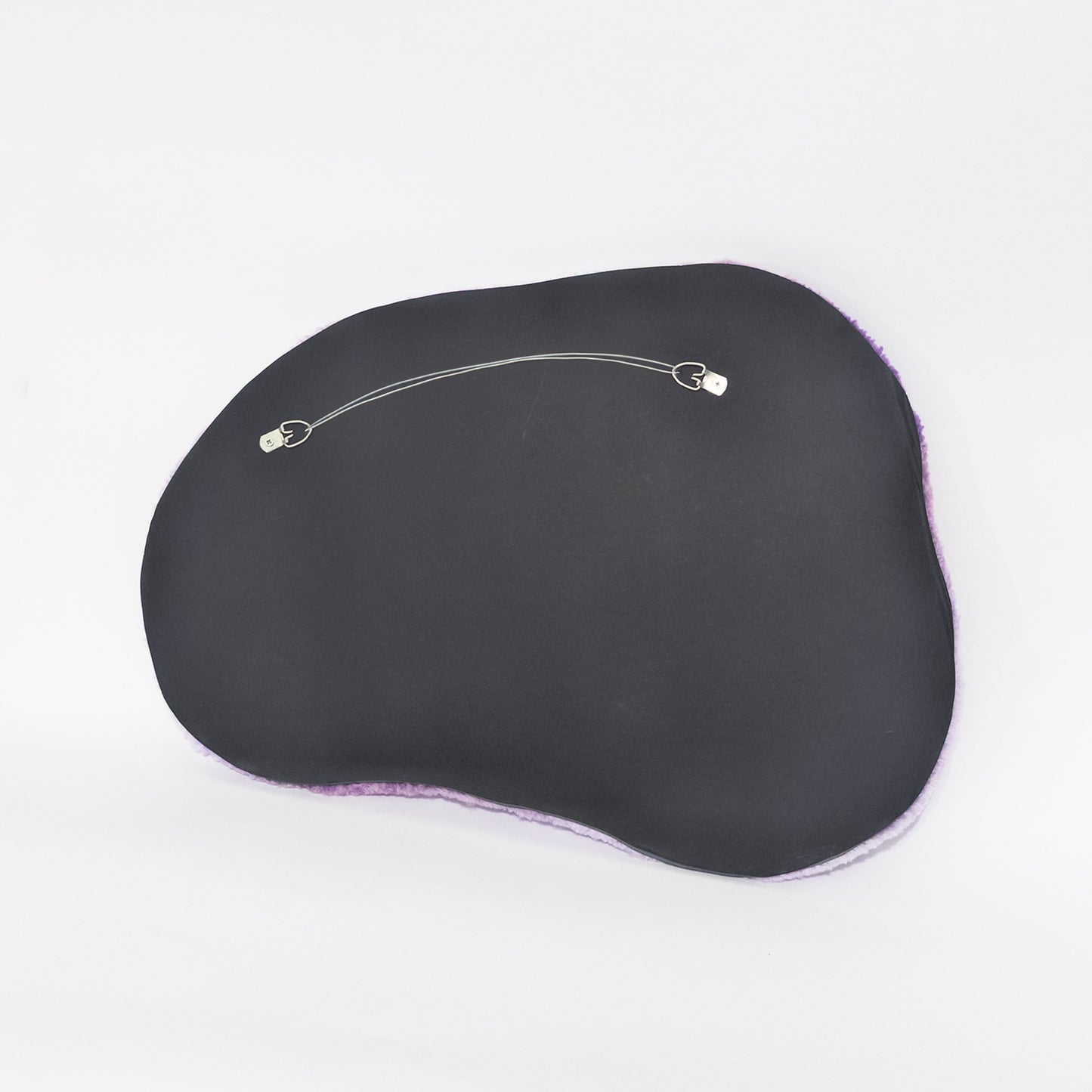 Miroir touffeté dégragé de violet