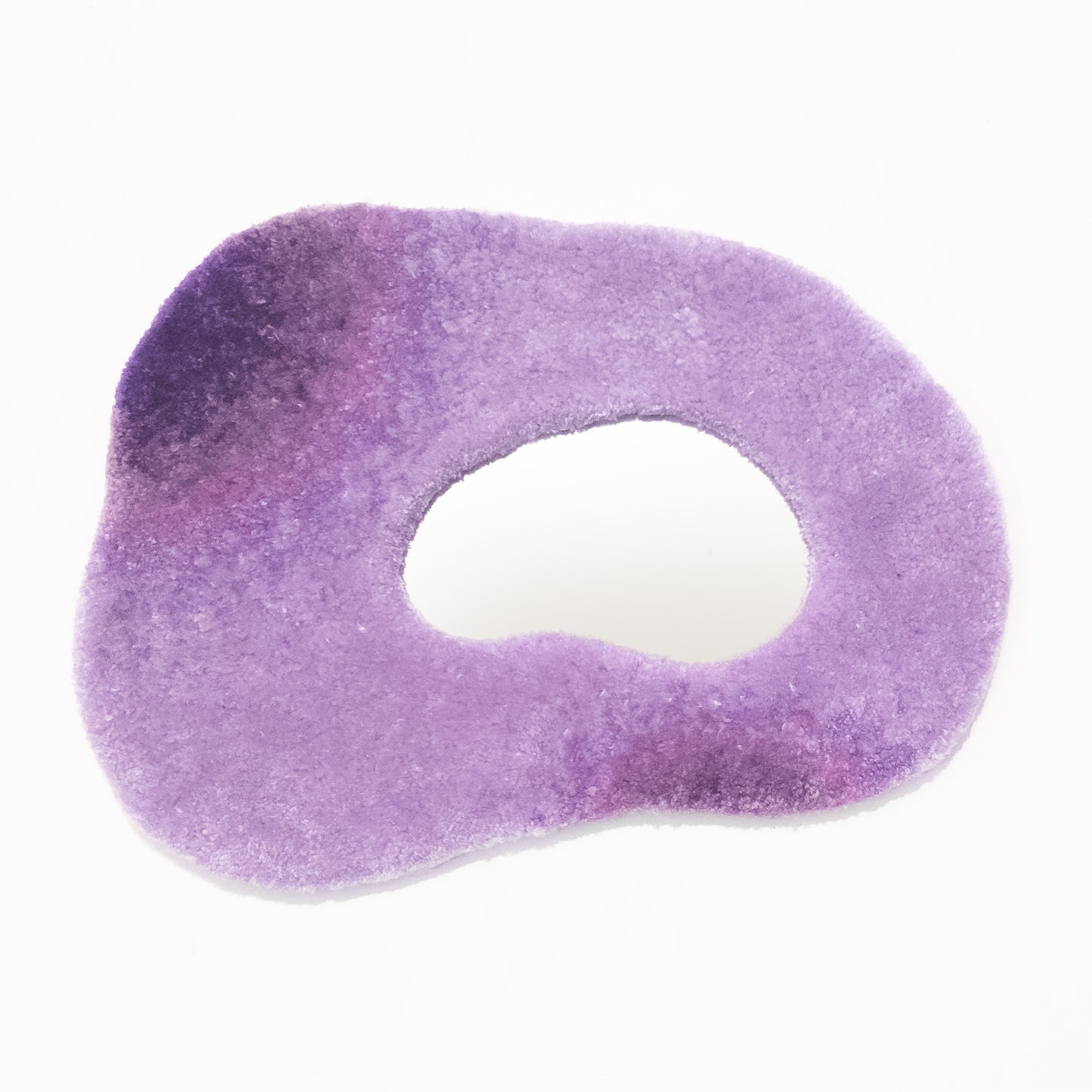 Miroir touffeté dégragé de violet