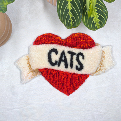 Small heart message decorative tapestry